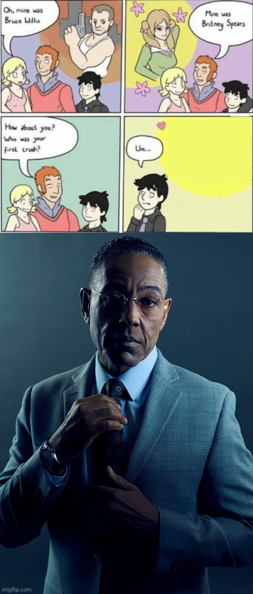 image tagged in fictional crush,gus fring we are not the same | made w/ Imgflip meme maker