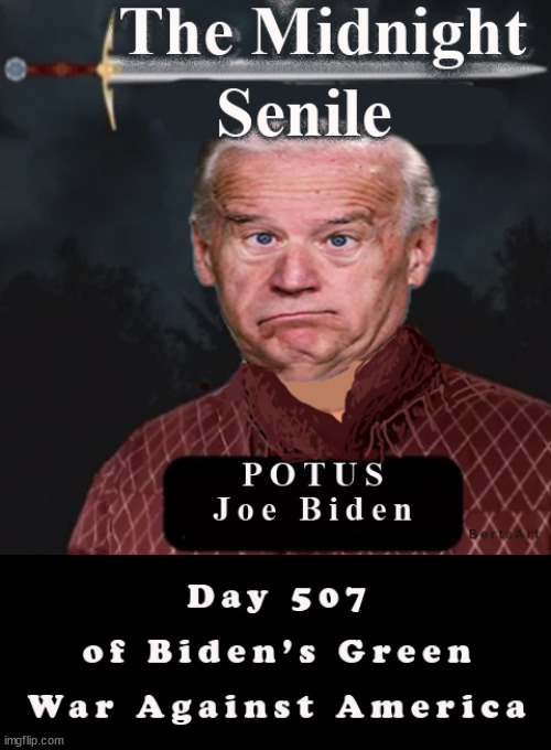 Day 507 of Biden's Green War Against America | image tagged in memes,politics | made w/ Imgflip meme maker
