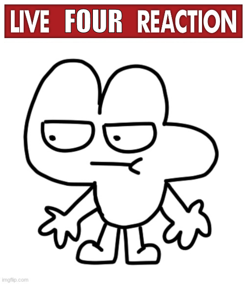 High Quality Live Four Reaction Blank Meme Template