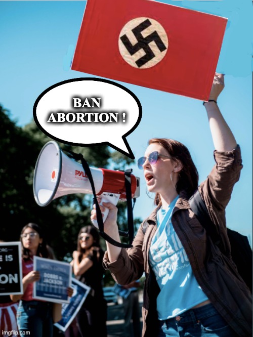 BAN ABORTION ! | image tagged in memes,christian nationalism,white supremacy,fascism,nazism,pro-life | made w/ Imgflip meme maker
