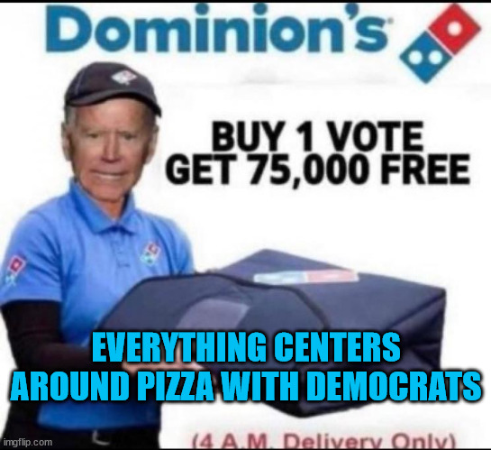 Pizza Gate 2.0 | EVERYTHING CENTERS AROUND PIZZA WITH DEMOCRATS | image tagged in crooked,democrats,pedophiles | made w/ Imgflip meme maker