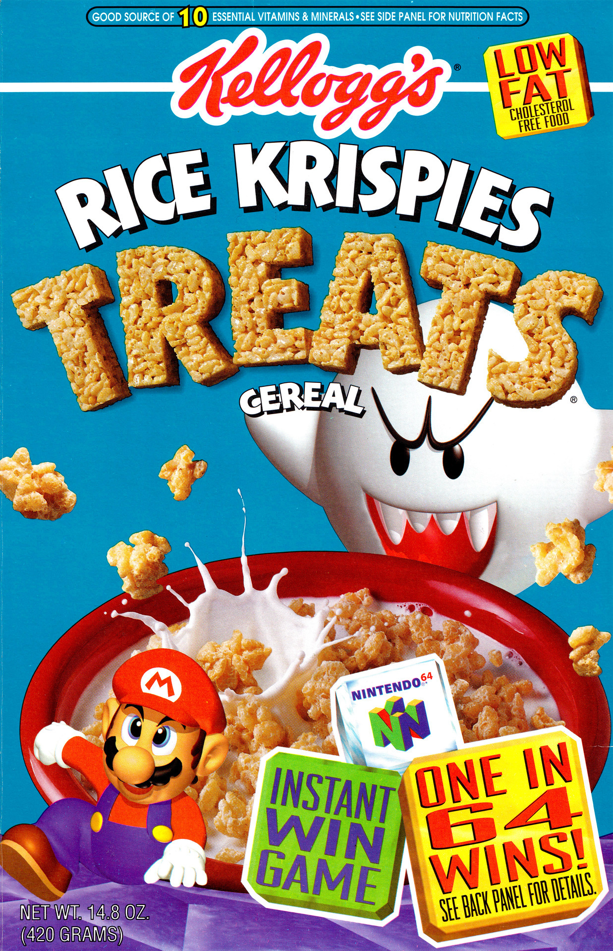 High Quality Rice Krispies Nintendo 64 cereal Blank Meme Template