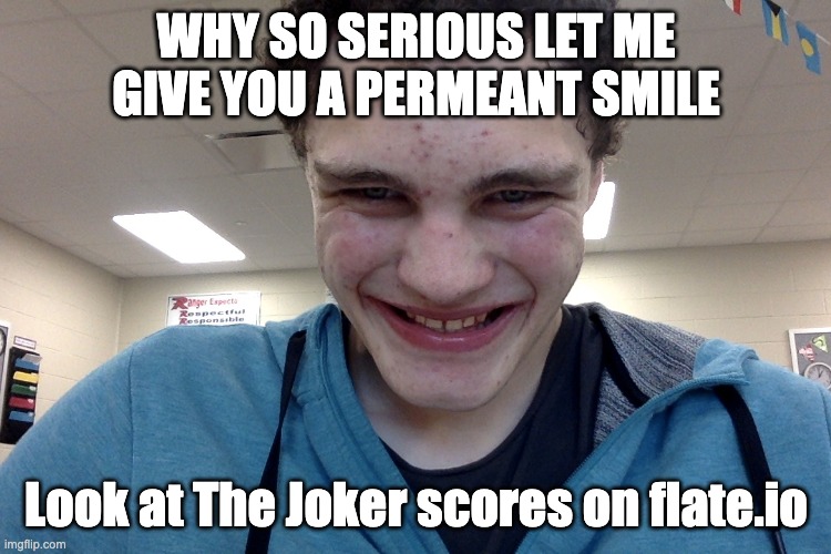 https://flat.io/score/624e01d70bb6f500120e6acc-jack-napier-joker-s-theme https://flat.io/score/626c4238df2d6900126485d9-jack-nap | WHY SO SERIOUS LET ME GIVE YOU A PERMEANT SMILE; Look at The Joker scores on flate.io | made w/ Imgflip meme maker