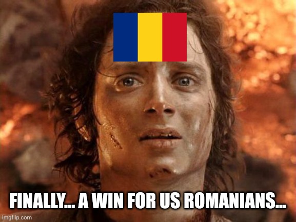 Romania 1-0 Finland | FINALLY... A WIN FOR US ROMANIANS... | image tagged in memes,it's finally over,romania,finland,nations league,futbol | made w/ Imgflip meme maker