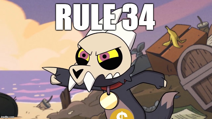 Rule34 | RULE 34 | image tagged in how dare you disobey me the owl house | made w/ Imgflip meme maker