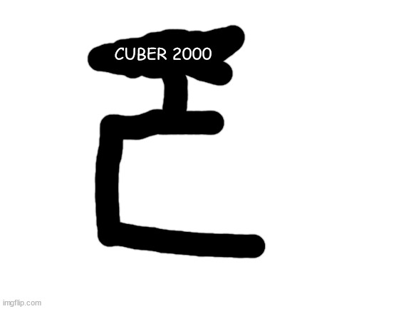 Blank White Template | CUBER 2000 | image tagged in blank white template | made w/ Imgflip meme maker
