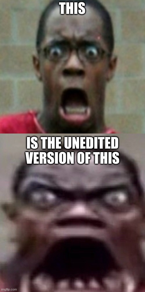 THIS; IS THE UNEDITED VERSION OF THIS | made w/ Imgflip meme maker