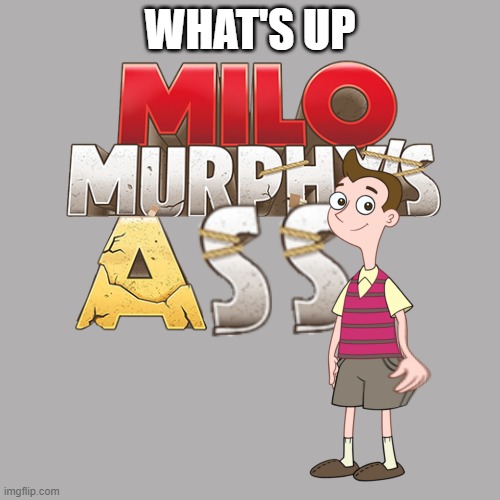Milo Murphy’s Ass | WHAT'S UP | image tagged in milo murphy s ass | made w/ Imgflip meme maker
