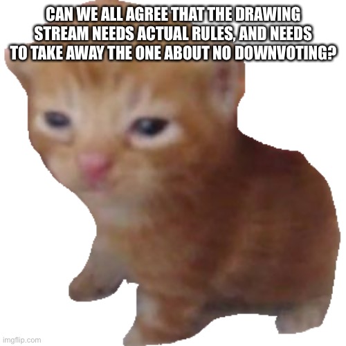 Seriously tho. | CAN WE ALL AGREE THAT THE DRAWING STREAM NEEDS ACTUAL RULES, AND NEEDS TO TAKE AWAY THE ONE ABOUT NO DOWNVOTING? | image tagged in herbert | made w/ Imgflip meme maker