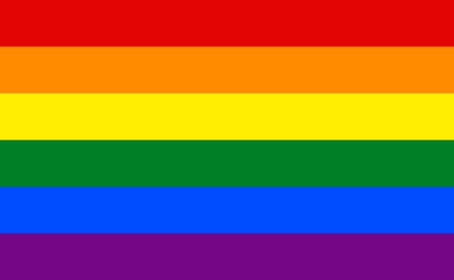 Rainbow Pride flag 6-stripe standard Blank Meme Template
