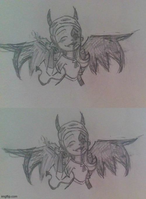 wow goofy ahh doodle ._. | image tagged in edgy shit im ashamed of | made w/ Imgflip meme maker