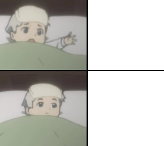 High Quality sick smol norman drake hotline bling Blank Meme Template