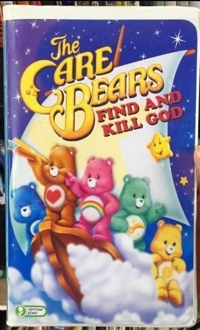 High Quality The Care Bears find and kill god Blank Meme Template