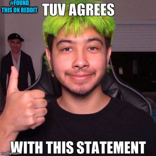 Found this in the official Tuv sud-reddit,  r/Tuvington | #FOUND THIS ON REDDIT | image tagged in reddit,meme,imgflip,pride month | made w/ Imgflip meme maker