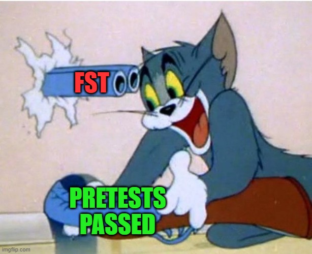 Tom and Jerry | FST; PRETESTS PASSED | image tagged in tom and jerry | made w/ Imgflip meme maker