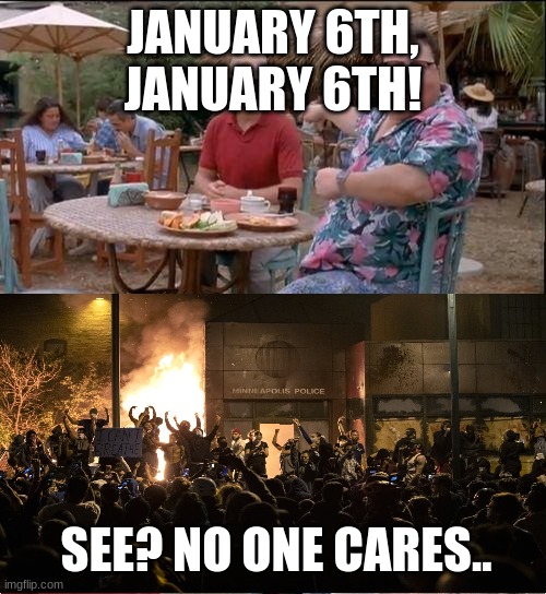 Wasn't Hunter's hotel room... | JANUARY 6TH, JANUARY 6TH! SEE? NO ONE CARES.. | made w/ Imgflip meme maker