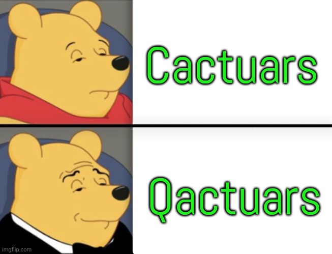 I only remember them from FFX. | Cactuars; Qactuars | image tagged in tuxedo winnie the pooh hd,video game,monsters,final fantasy,plants | made w/ Imgflip meme maker