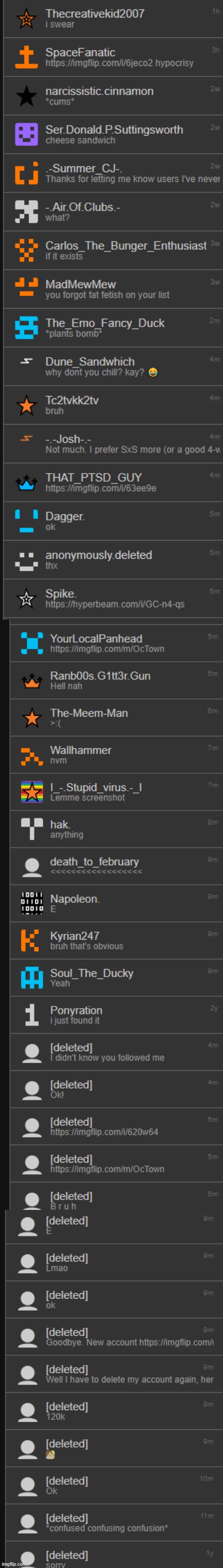 my memechats because trend | made w/ Imgflip meme maker