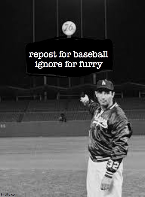 repost for baseball ignore for furry | repost for baseball
ignore for furry | image tagged in sandy koufax at dodger stadium,anti furry,los angeles dodgers,let's go dodgers | made w/ Imgflip meme maker