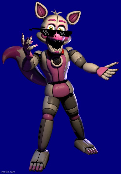 Funtime Foxy becoming sad phase 1 | image tagged in funtime foxy | made w/ Imgflip meme maker