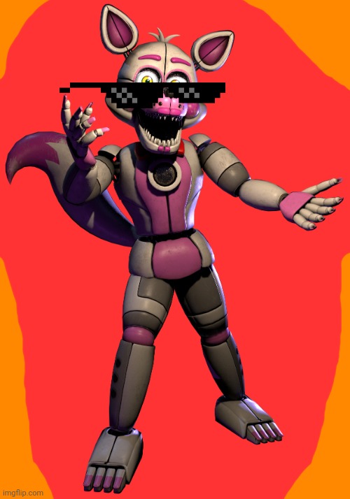 Funtime Foxy becoming sad phase 2 | image tagged in funtime foxy | made w/ Imgflip meme maker