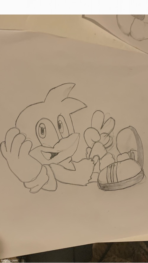 Bean the dynamite duck | image tagged in sonic the hedgehog,art | made w/ Imgflip meme maker