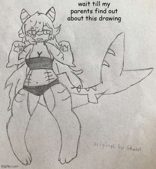 g | wait till my parents find out about this drawing | made w/ Imgflip meme maker