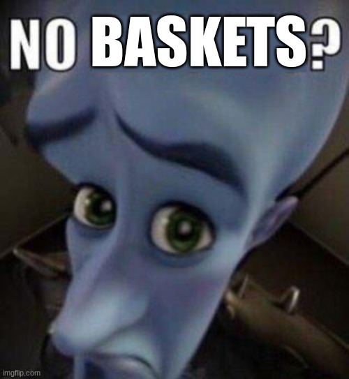 megamind no blank | BASKETS | image tagged in megamind no blank | made w/ Imgflip meme maker