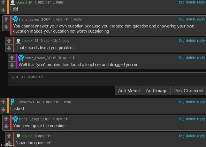 gave the question smh | made w/ Imgflip meme maker