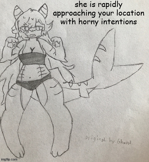 t | she is rapidly approaching your location with horny intentions | image tagged in bad template | made w/ Imgflip meme maker