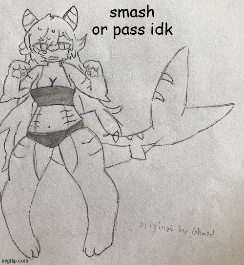 softly, don't | smash or pass idk | image tagged in bad template | made w/ Imgflip meme maker
