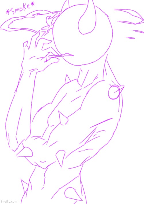 I make spike but idk if I like it ( this only sketch) | made w/ Imgflip meme maker