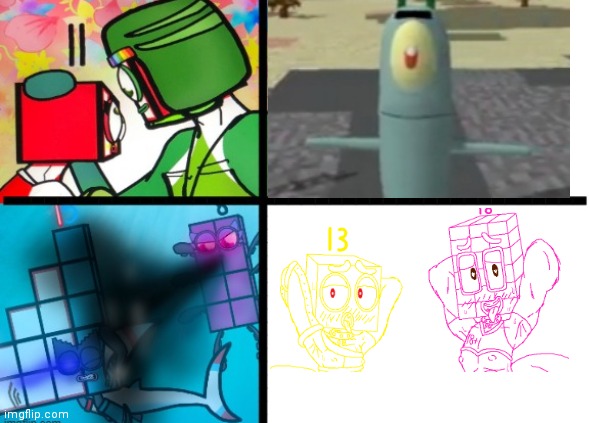 T-pose plankton is better | image tagged in friendly then fighting | made w/ Imgflip meme maker
