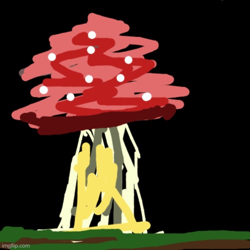 Mushroom Just a Mushroom | image tagged in black | made w/ Imgflip meme maker