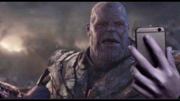 Thanos phone Blank Meme Template