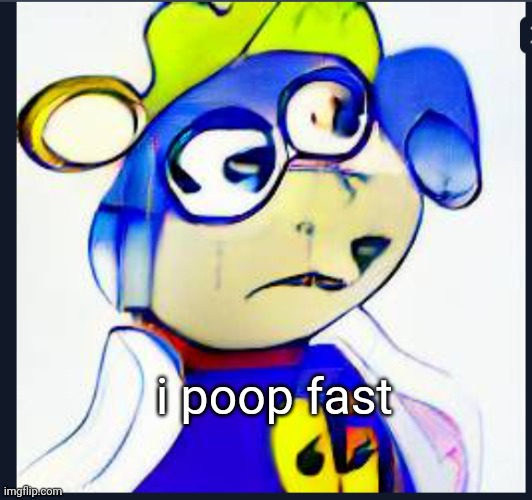 Wombo Sonic | i poop fast | image tagged in wombo sonic | made w/ Imgflip meme maker