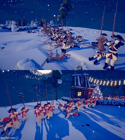 Following the first volley, the Continental Line is decimated | made w/ Imgflip meme maker