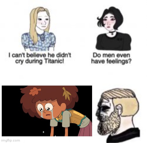 I can't believe he didn't cry during Titanic! | image tagged in i can't believe he didn't cry during titanic,amphibia | made w/ Imgflip meme maker