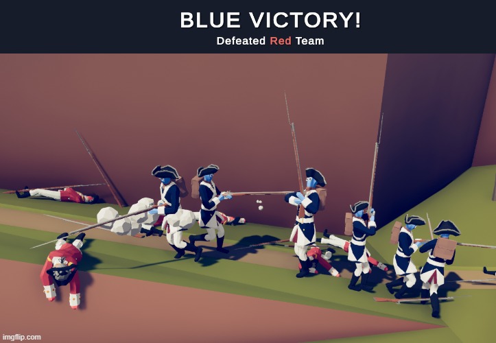 The Continentals win the Battle of Valley Forge | made w/ Imgflip meme maker