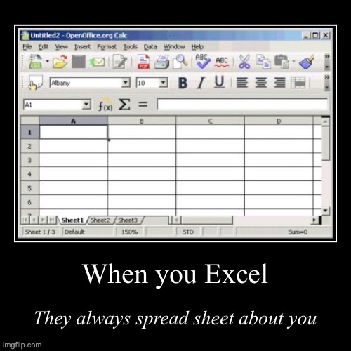 When you Excel they always spread sheet about you | image tagged in when you excel they always spread sheet about you | made w/ Imgflip meme maker