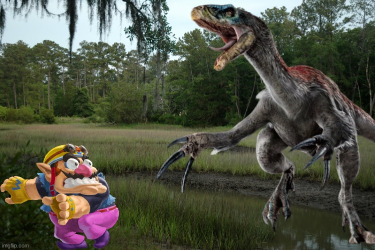 Wario encounters a Therizinosaurus and gets slice and dice to death.mp3 | image tagged in wario dies,wario,jurassic park,jurassic world,dinosaur | made w/ Imgflip meme maker