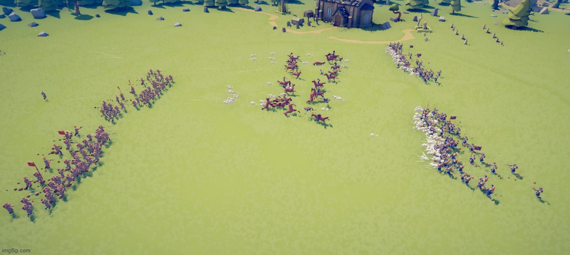 The Union fires on Confederate cavalry | made w/ Imgflip meme maker