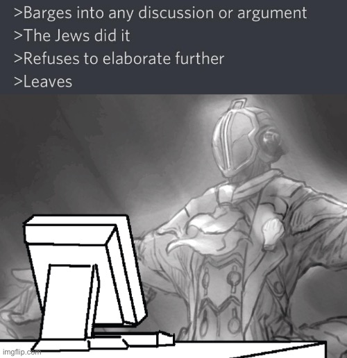 Idfk | image tagged in bondrewd computer | made w/ Imgflip meme maker