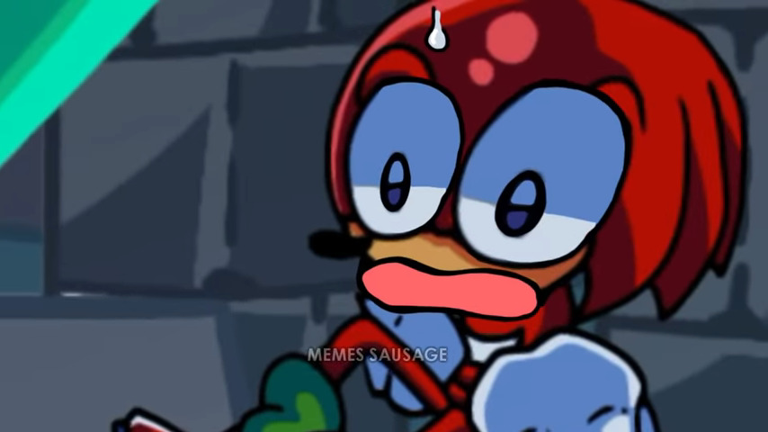 screming k n a c k l e s Blank Meme Template