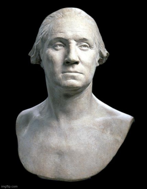 Life mask of George Washington, created by putting clay all over him and hoping he didn't suffocate | made w/ Imgflip meme maker