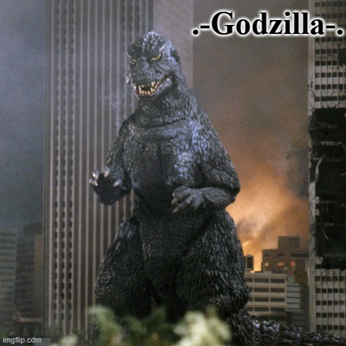 .-Godzilla-. Announcement Template (1984) Blank Meme Template