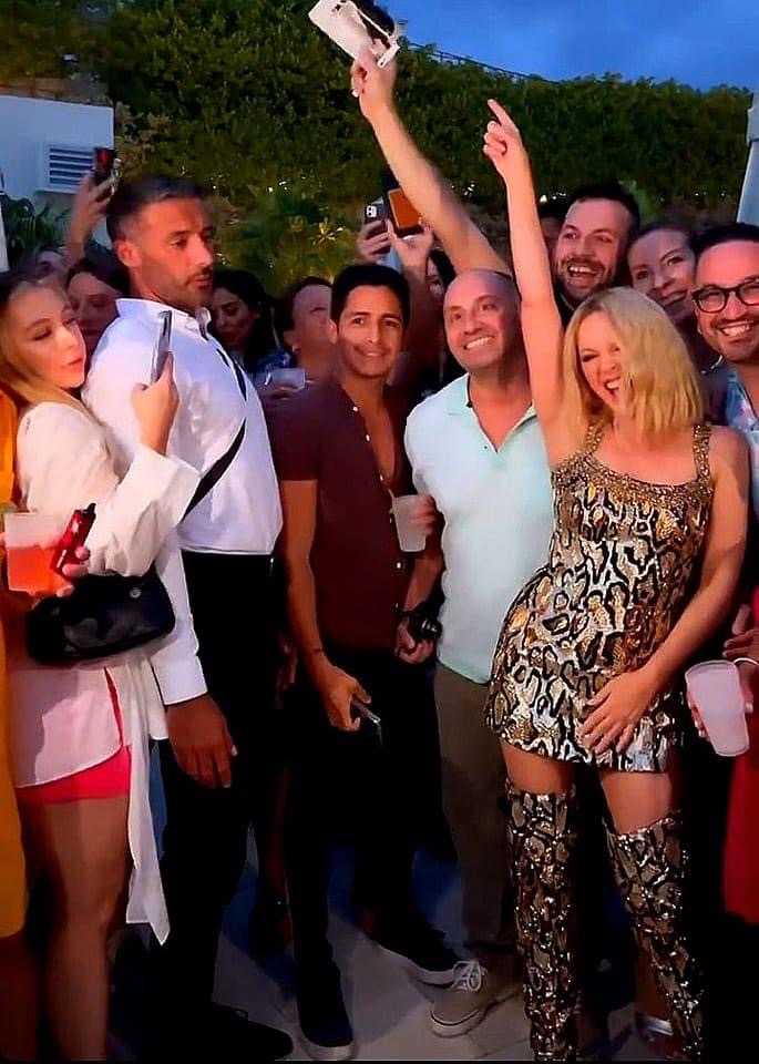 Kylie in Miami Gold Blank Meme Template