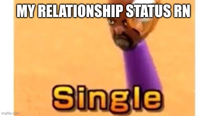 Single | MY RELATIONSHIP STATUS RN | image tagged in single | made w/ Imgflip meme maker