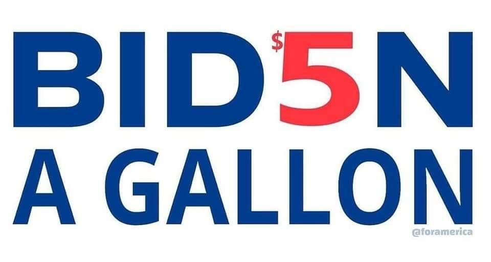 High Quality Biden $5 a gallon gas logo Blank Meme Template