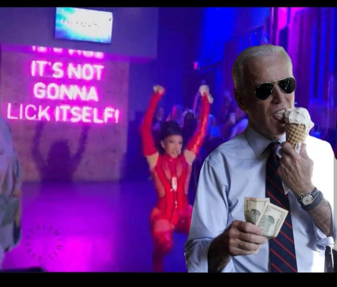 High Quality Joe Biden at drag queen story hour Blank Meme Template
